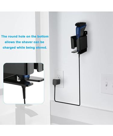 Allayu Razor Holder - Space-Saving Acrylic Razor Accessories | Durable & Exquisite Black Design for Organized Grooming - Buy Online on GoSupps.com