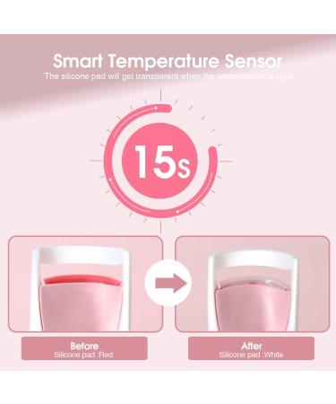 TOUCHBeauty Heated Eyelash Curler - Electric Makeup Tool for Long-Lasting Curls | AG-2003AP (Pink) - Buy Online on GoSupps.com