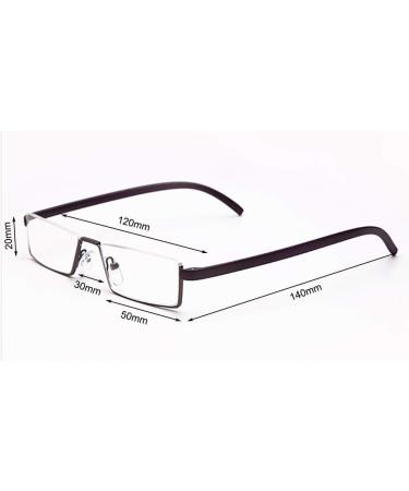 Kokobin Reading Glasses 2 Pack | Ultra-Light TR90 & Metal Half Frame | +1.0 Diopters | Stylish Visual Aid for Men & Women | Includes Glasses Case - Buy Online on GoSupps.com