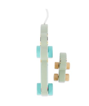 Bieco Elephant Wooden Pull Toy Set | Tracing & Track Toys for 1+ Year Olds | Sweet Wooden Baby Elephant Toys - Buy Online on GoSupps.com