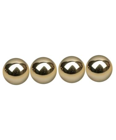 Ultechnovo 4 pieces of gymnastics ball made of brass handballs made of metal comfortable handballs massage ball massage balls made of metal roller balls massage healthcare massage balls hold ball