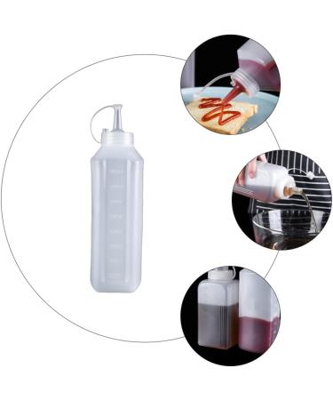 Zerodeko 3 Pcs Squeeze Sauce Bottle Syrup Bottle Food Grade 25x8x6cmx3pcs Whitex3pcs - Buy Online on GoSupps.com