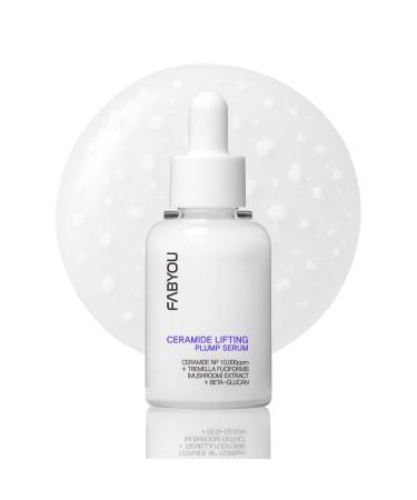 Ceramide Plumping Serum for Face 1.01 fl oz - Anti-Aging Wrinkle Care with Volufiline & Bakuchiol Glass Skin korean Skincare for Firming Barrier Repair & Hydrating