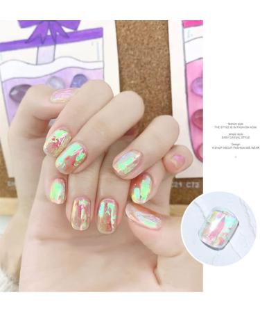 Hot Shine Colorful DIY Aurora Color Nail Sticker Nail Art Decoration Fashion(03) - Buy Online on GoSupps.com
