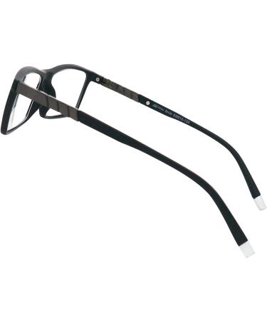 Mini Glasses - Rectangular Reading Glasses for Men & Women | Black Plastic Frame 2.0 Diopters Includes Free Case | International Shipping Available - Buy Online on GoSupps.com