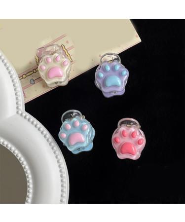 xbiez Mini Claw Clip Hairpin Y2K Headdress with Jelly Kitten Claw Paw Y2K Paw Hairpin Ladies Headwear Hair Styling Tools Blue - Buy Online on GoSupps.com