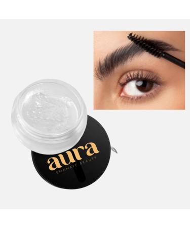 Buy Eyebrow Wax Clear by Aura | Eyebrow Gel for Lamination Effect | Waterproof Brow Wax with Applicator Brush | Enhance Your Brows with Soap Brows Lift - Buy Online on GoSupps.com