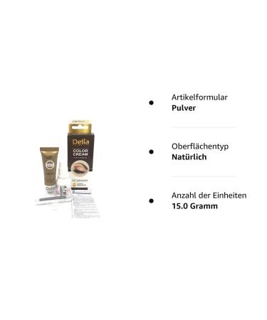 Delia Cosmetics Dark Brown Eyebrow Coloring - Long-Lasting Creamy Formula No Ammonia - 15ml Dye Set - Buy Online on GoSupps.com