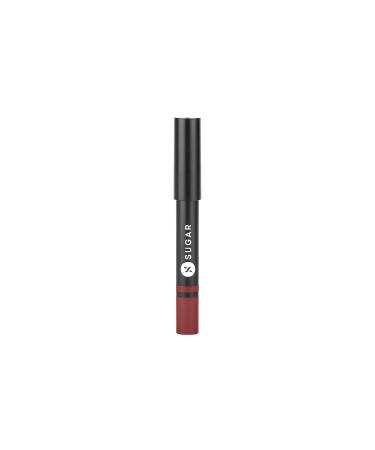 SUGAR Cosmetics Plush Crush Cr me Crayon in Mauve Mama - Matte Finish, Water-Resistant, Long-Lasting & Paraben-Free - Buy Online on GoSupps.com