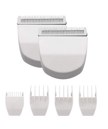2 Pack White Professional Peanut Clipper/Trimmer Snap On Replacement Blades #2068-300 Fits Compatible with Professional Peanut Hair Clipper 2 Count White (Pack of 1)