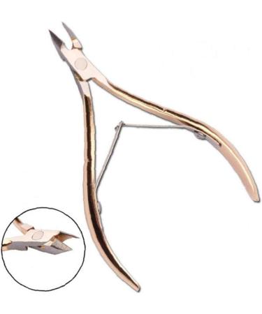 Nail Art Clipper Cuticle Nippers Stainless Steel Nail Cutter Nail Art Tool Pliers Cutting Clipper Manicure Pedicure Tools Golden - Buy Online on GoSupps.com
