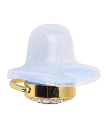 Hyuduo Heart Shape Baby Pacifier - Rhinestone Soft Nipple for Boys & Girls (Blue) | Newborn Essential - Buy Online on GoSupps.com