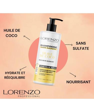 JONAS Lorenzo COMPLETE PACK Sulfatefree Shampoo Conditioner and Hair Mask with Coconut Oil 3x500 ml - Buy Online on GoSupps.com