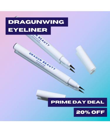 DRAGUN BEAUTY DragunWing Liquid Eyeliner Pen - Teddy Bear Chocolate Brown, Smudge-Proof Vegan Formula - 0.016 oz - Buy Online on GoSupps.com