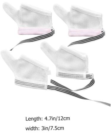 Healifty Adjustable Baby Thumb Brace Gloves - 2 Pairs Infant Anti-Sucking Mittens - Thumb Splint for Kids - Pink Black 12x7.5x0.5cm - Buy Online on GoSupps.com