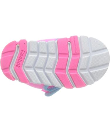 Reebok Baby Girl's Wave Glider III Sandals - 8.5 UK Child - Atomic Pink/Digital Blue/White - Buy Online on GoSupps.com