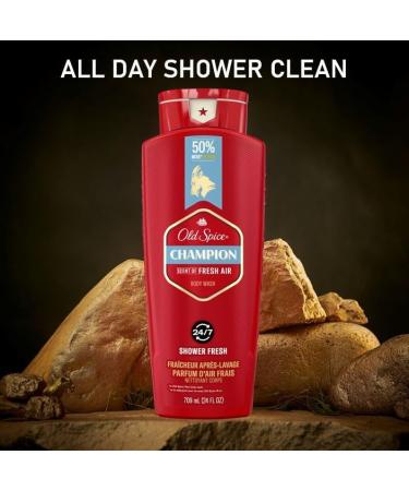 Old Spice Body Wash for Men Champion 709 ml (24 fl.oz) Fresh 709 ml (Pack of 1) - Buy Online on GoSupps.com