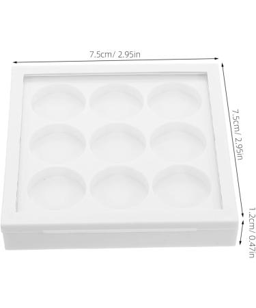DIY Eyeshadow Palette Empty Box 9-Grids Eyeshadow Replacement Pan Blush Highlighter Contour Concealer Palette Makeup Organizer for Travel Party and Daily Use - Buy Online on GoSupps.com