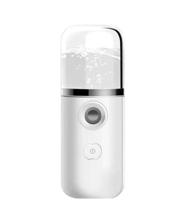 Nano Mister for Lash Extensions | Handy Handheld Portable Facial Nano Mister Sprayer - Face Facial Sprayer for Skin Care Refreshing Revitalizing & Soothing - Face Steamer for Daily Use White