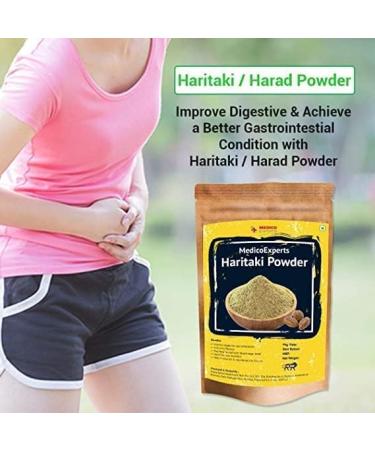 Organic CART MedicoExperts Haritaki Powder - 100g | Pure Inknut for Dark Circles & Digestion - Buy Online on GoSupps.com