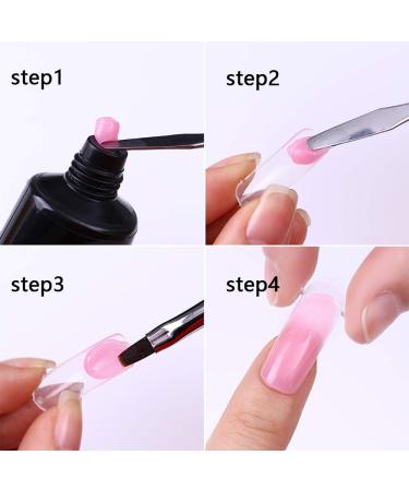 Polygel Extension Tool Kit 100PCS Nail Dual Forms Clear Nail Mold with 10pcs Nail Tips Clip Clamps for UV Poly Gel Builder Acrylic Finger Nail Extension Home Salon Manicure Tool - Buy Online on GoSupps.com