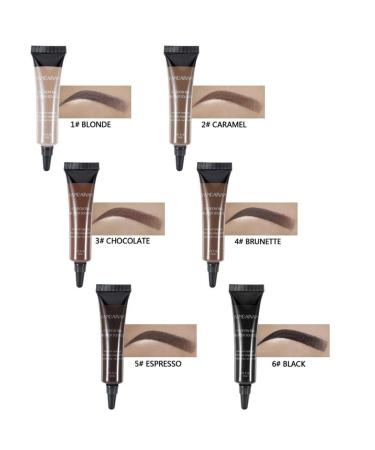 Professional Waterproof Eyebrow Dye Cream with Gel Tint & Brush | Long-Lasting Formula - Buy Online on GoSupps.com