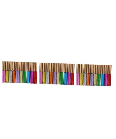 FOMIYES 30 Pcs Liquid Glitter Eyeliner Eye Shadow Pearlescent Metal 1 count (Pack of 1) Assorted Colorx3pcs