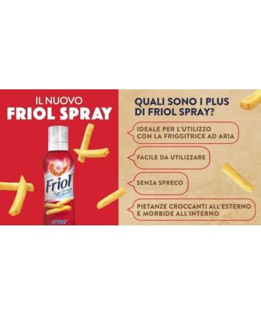  San Benedetto Friol Olio 6-pack of oil spray ideal for use with air fryers 150ml + 1 bottle of sugar-free San Benedetto lemon iced tea 330ml tin - Buy Online on GoSupps.com