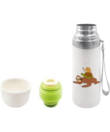Turtle And Snail Riding On Sloth Insulated Water Bottle 19 OZ Stainless Steel Travel Mug For Drink Sports Camping Hiking Outdoors - Buy Online on GoSupps.com