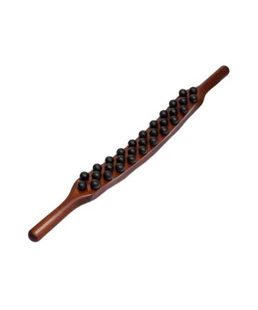 Massage wood pen 3 rows 31 pearl point treatment massage base tool wooden stock massage tools body muscle relaxation massage stick
