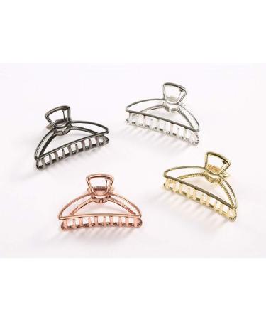 Kiddale Large Metal Hair Claw Clips - 4 Piece Set | Non-slip Hair Catch Jaw Clamp for Women and Girls | Hair Barrette for Styling and Fixing Hair - Buy Online on GoSupps.com