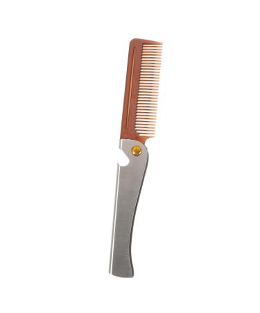 Vintorky Taschenkamm beard brush beard care brush salon shaving brush salon face hairbrush beard bearable man face brush hairdresser hair cutting brush folds