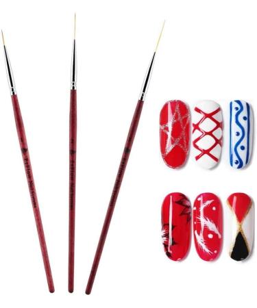 Nail Brush Professional Nail Tape Tool Kit Art Din Nail Art Brush Manicure Tool for Fake Acrylic andNailNice Processed