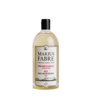 Marius Fabre Marseilles Liquid Soap Rose 1L - Eco-Friendly & Moisturizing Refill | International Shipping Available - Buy Online on GoSupps.com