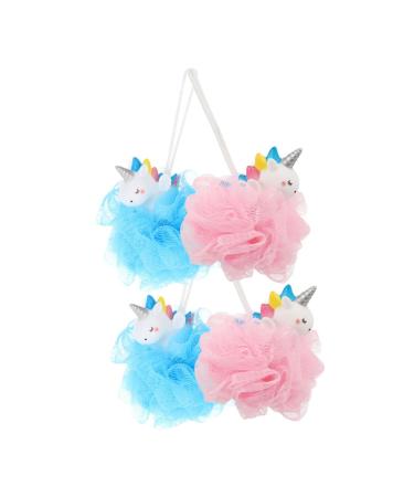 FOMIYES 4 Pcs Bath Ball Bathing Ball Loofah for Body Wash Ball Loofah Sponge Shower Skin Scrubber Body Loofah Shower Ball Bath Scrubber Loofah for Animal Loofah Bath 1 Count (Pack of 1)