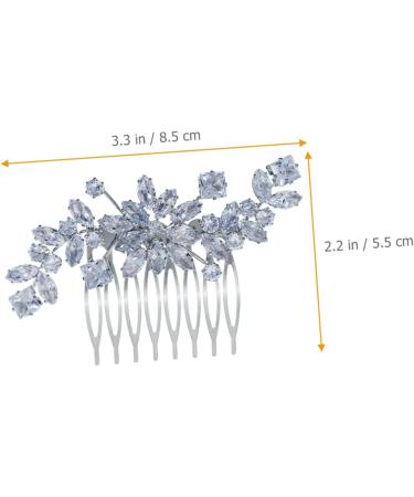 Didiseaon Hair Topper Crystal Side Hair Comb Crystal Hair Comb Hair Accessory for Girls Flower Girl Headpiece Hair Accessories for Prom Wedding Hair Comb Combs Alloy Dress Hair Piece Bride - Buy Online on GoSupps.com