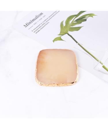 Angoily 1pc Manicure Nail Art Kit4 Nail Pigment Plate Color Palette Nails Nail Color Nail Drawing Color Nail Makeup Resin Tools Mixing Palette Gel Color Plate Polish Mix Nail Piece Toning 9X9cm Yellow - Buy Online on GoSupps.com