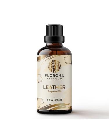 Florona Premium Quality Fragrance Oil - 1 fl oz for Soap Making Candle Making Diffuser Aromatherapy Home Scents Diffusor (Leather)