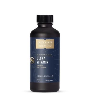 Quicksilver Scientific Liposomal Ultra Vitamin - Liquid Multivitamin & Antioxidant Supplement for Energy Liver Health & Brain Support - Bioactive B Complex Vitamin C D E & K (100ml) - Buy Online on GoSupps.com