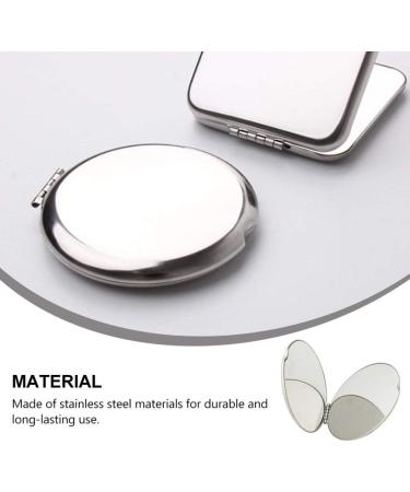 Minkissy Handbag Round Compact Cosmetic Mirror Double-Sided Travel Cosmetic Mirror Bag Hand Mirror Changing Mirror for Money Foldable Carry Bag - Buy Online on GoSupps.com
