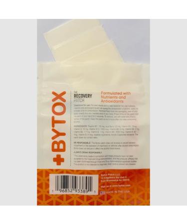 Bytox Recovery Patch 25 Pack - Hangover Relief Patches for Fast Recovery - Buy Online on GoSupps.com