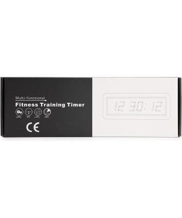 Pellor Fitness Timer - 6-Digit LED Gym Timer with Remote Control 12/24 Hour Format Stopwatch & Interval Training Clock for CrossFit - International Shipping Available - Buy Online on GoSupps.com