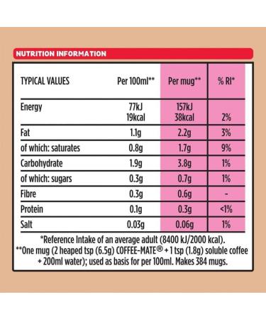 Coffee Mate Original Bulk Bags Whitener 10kg - Buy Online on GoSupps.com