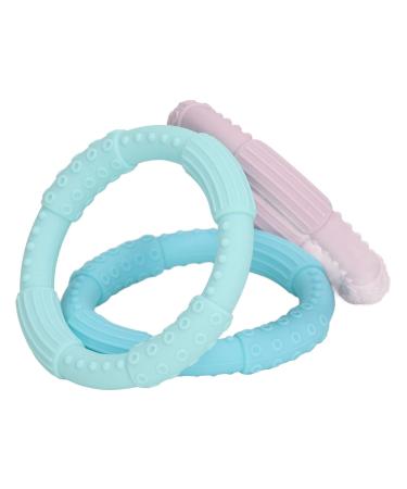 Portable Soft Teether Toy Bracelet - Exquisite Gum Relief Textured 3 Pack for Teething - Ideal for Living Room Use - Buy Online on GoSupps.com