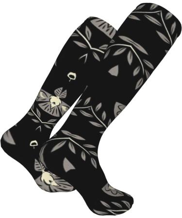 Spooky Moth Compression Socks for Women & Men - 15-20 mmHg Support for Running & Cycling | Boost Circulation & Performance - Buy Online on GoSupps.com