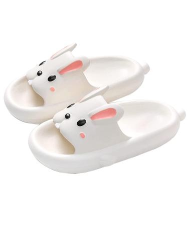Halfsumo children rabbits flip -flops summer slippers women bathing flap girls slippery shower bathing shoes beach sandals 38/39 EU narrow white