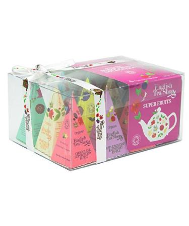 English Tea Shop Super Fruit Tea Collection Pyramid Bags - 24g, 12 Count Pack - Buy Online on GoSupps.com