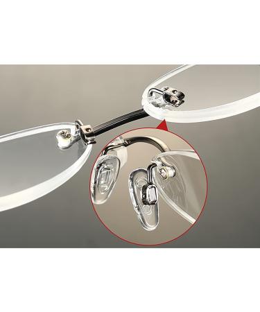 BEHLINE Soft Silicone Push-in Glasses Nose Pads - 5 Pairs | Anti-Slip Replacement Nose Piece for Eyeglasses and Sunglasses | Clear Slide-on Nose Guards (15mm Teardrop-Shape) - Buy Online on GoSupps.com