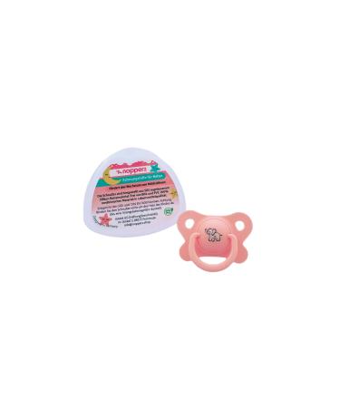 Maxis BPA-Free Silicone Baby Pacifier with Knobs - Pink Asymmetrical Dental Aid for 0-12 Months + Pacifier Box | Nopperz Beissring - Buy Online on GoSupps.com