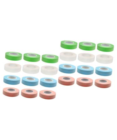 minkissy 24 Rolls Lash Tape Adhesive Fabric Tape Adhesive Lash Tape Diy Lash Grafting Tape Adhesive Lashes Tape Lash Extensions Supplies Non-woven Fabric For Women Sticker